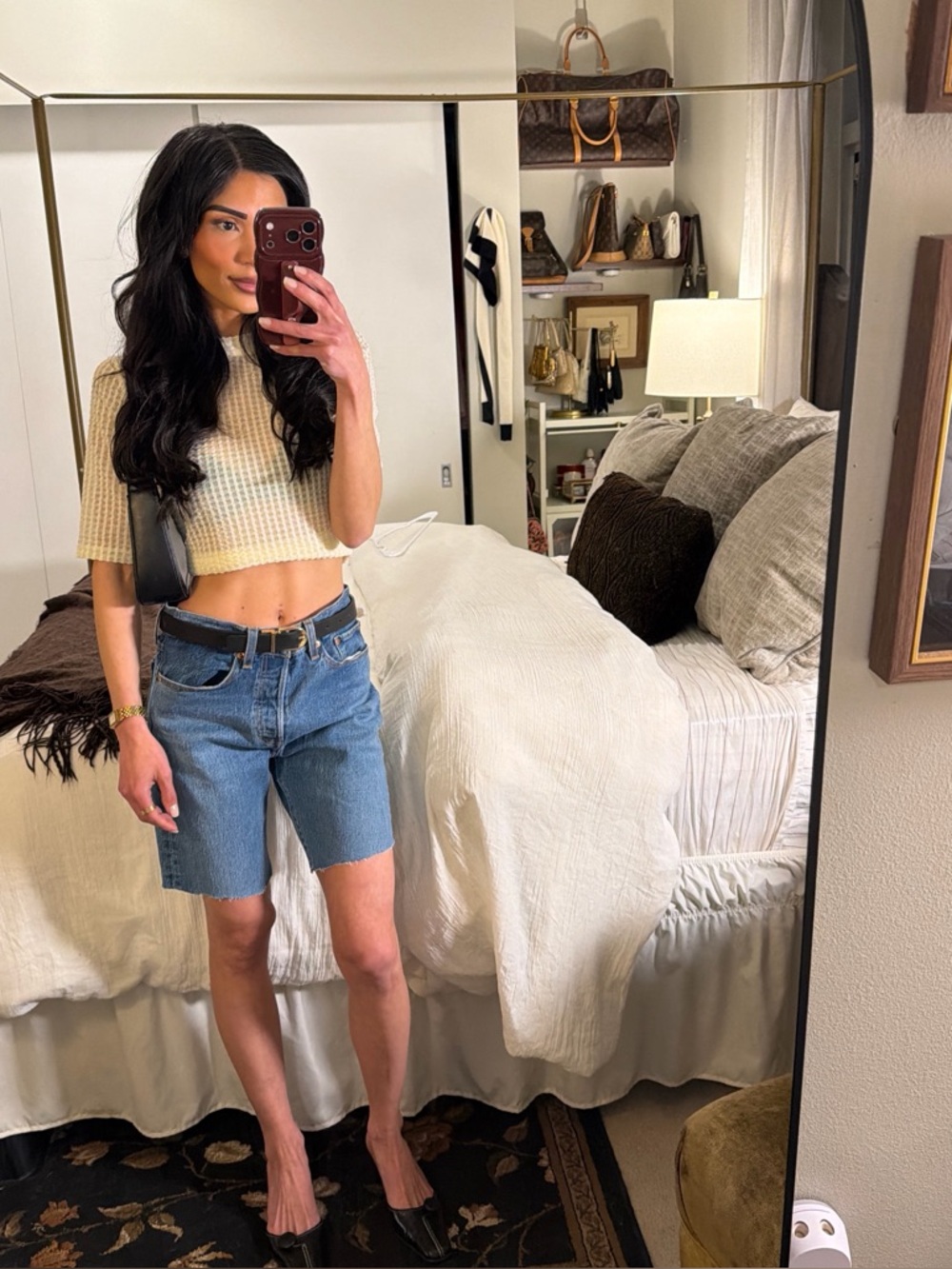 Levi’s Wedgie Straight Bermuda Denim Shorts